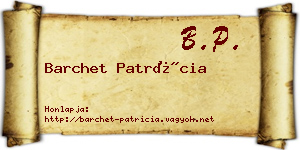 Barchet Patrícia névjegykártya